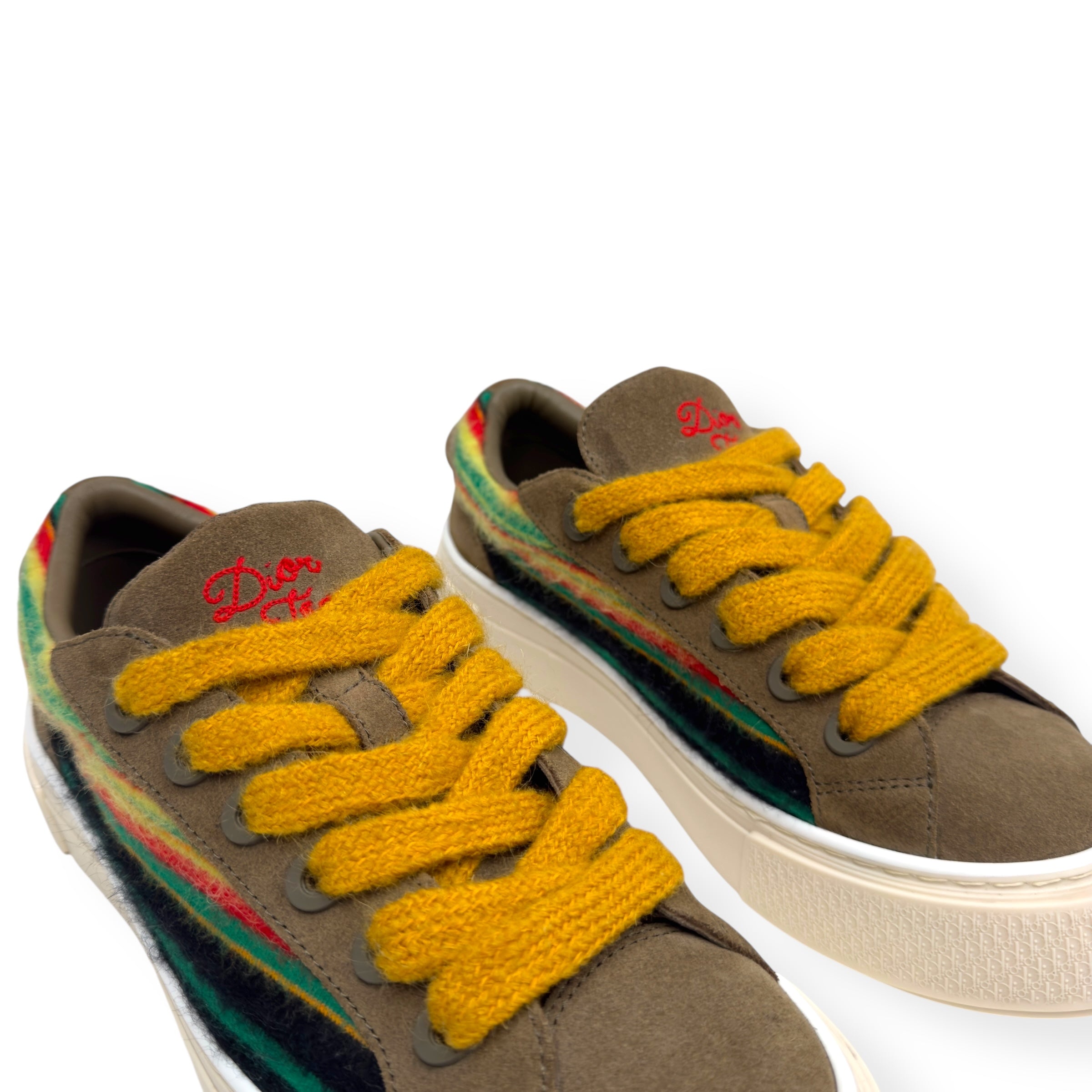 DIOR X DENIM TEARS B33 MOHAIR SNEAKER YELLOW 42 / UK8