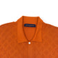 LOUIS VUITTON MONOGRAM POINTELLE COTTON SHIRT LUXURY ORANGE XL
