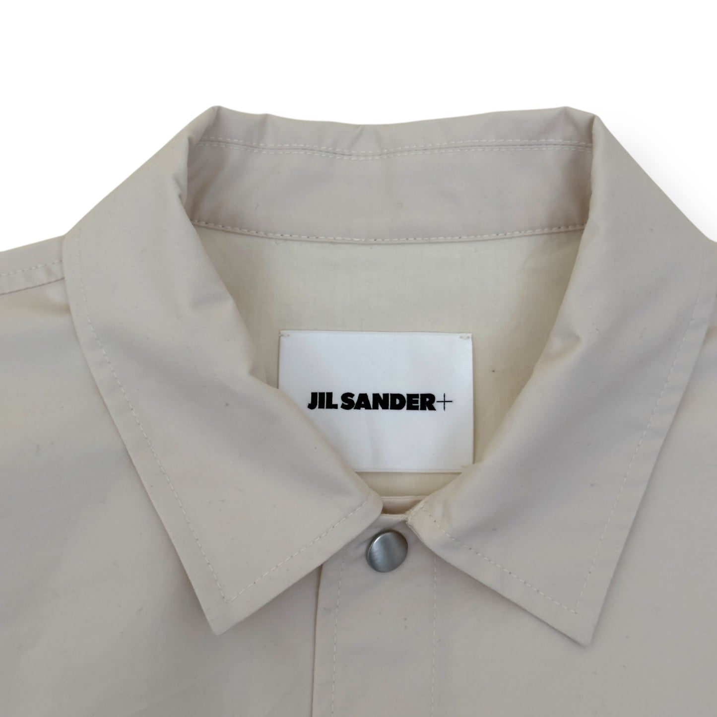 JIL SANDER SS25 FLAP POCKET SHIRT CREAM 50 / L