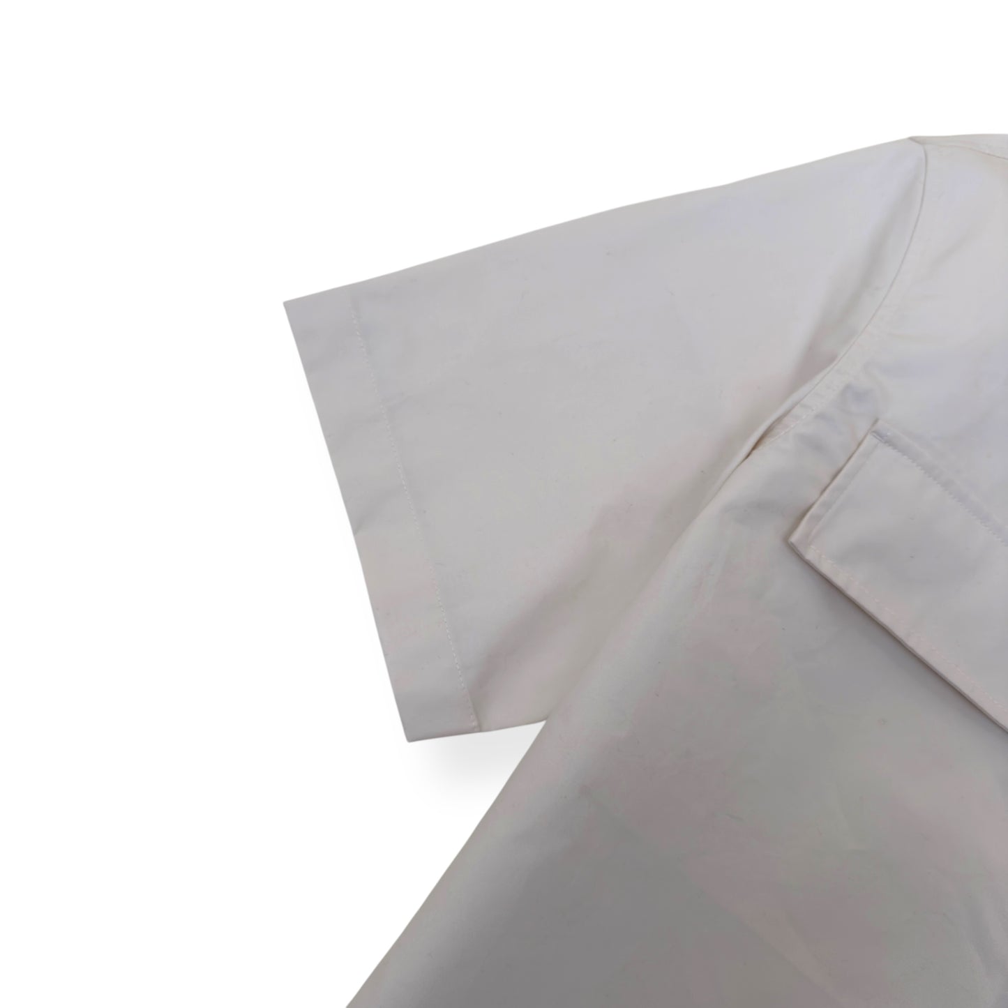 JIL SANDER SS25 FLAP POCKET SHIRT CREAM 50 / L