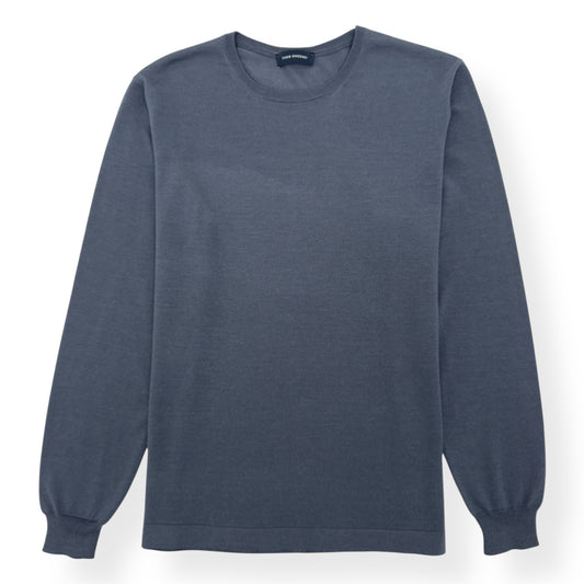 THOM SWEENEY MERINO WOOL SWEATER SLATE BLUE L