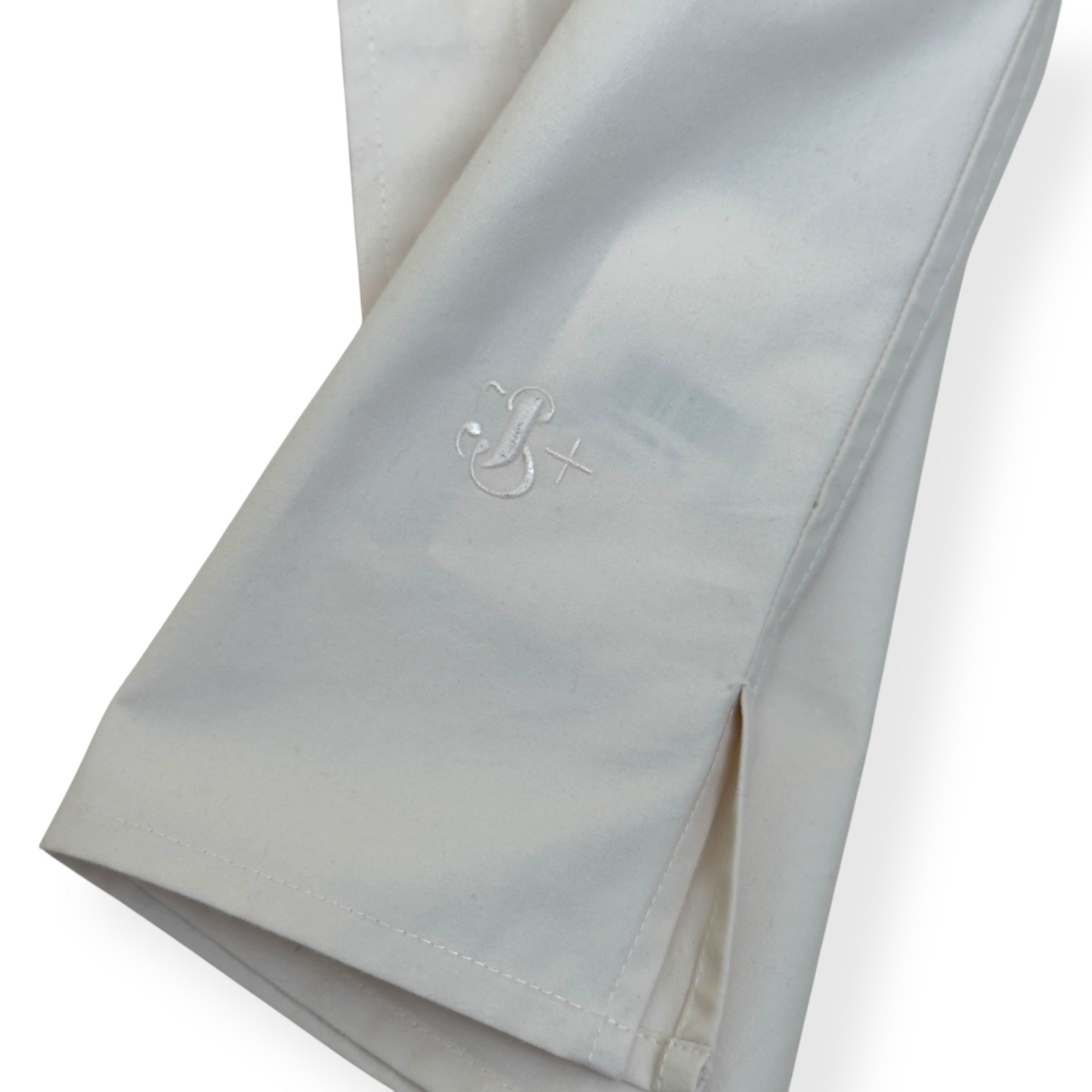 JIL SANDER SS25 FLAP POCKET SHIRT CREAM 50 / L