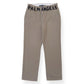 PALM ANGELS SEASONAL LOGO CHINO TROUSERS BEIGE / BLACK L