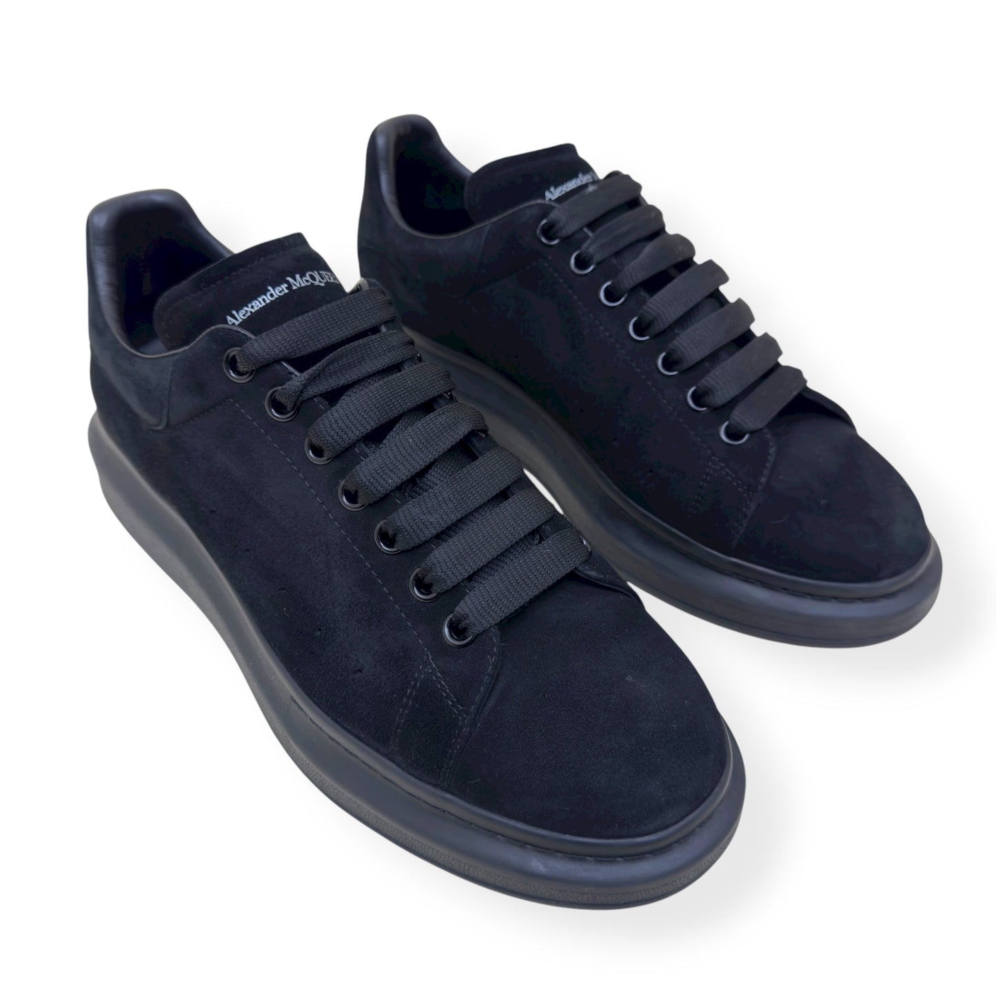 ALEXANDER MCQUEEN OVERSIZED SUEDE SNEAKER BLACK 45 / UK11