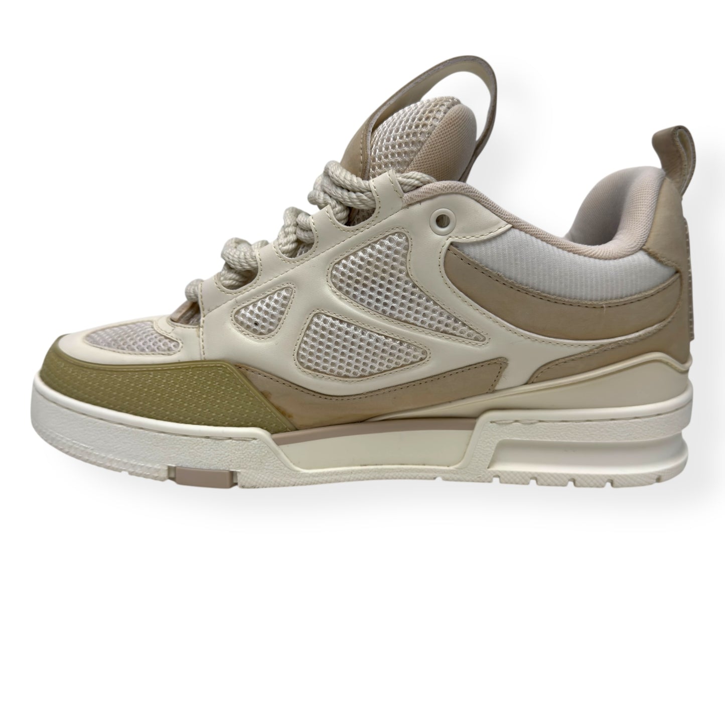 LOUIS VUITTON LV SKATE SNEAKER LUXURY BEIGE UK8.5