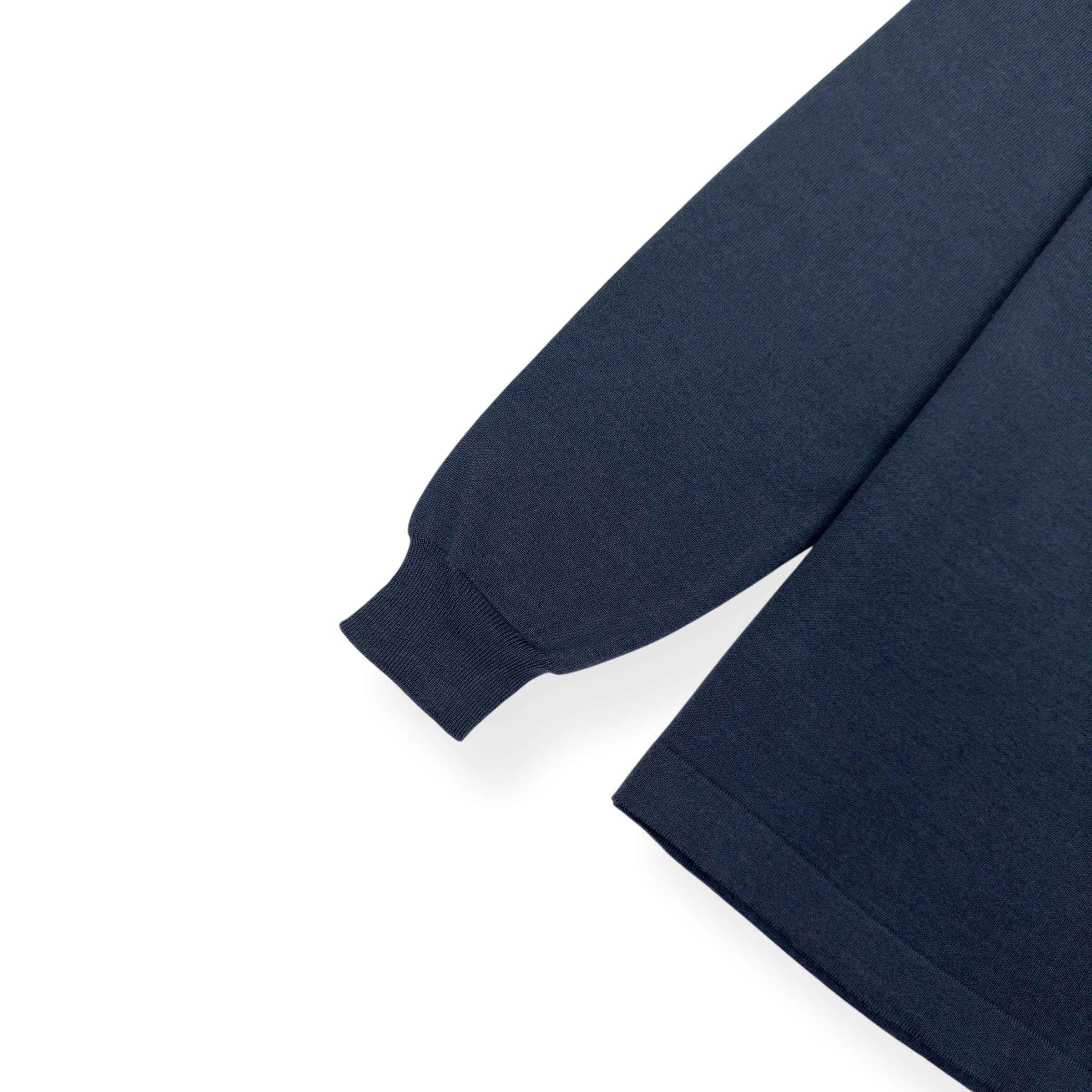 THOM SWEENEY MERINO WOOL SWEATER SLATE BLUE L