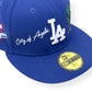 NEW ERA LOS ANGELES DODGERS PATCH 59FIFTY HAT BLUE / WHITE 7 1/4