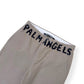 PALM ANGELS SEASONAL LOGO CHINO TROUSERS BEIGE / BLACK L