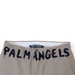 PALM ANGELS SEASONAL LOGO CHINO TROUSERS BEIGE / BLACK L