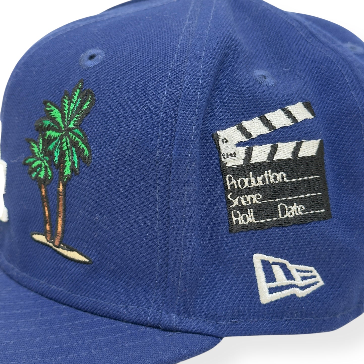 NEW ERA LOS ANGELES DODGERS PATCH 59FIFTY HAT BLUE / WHITE 7 1/4