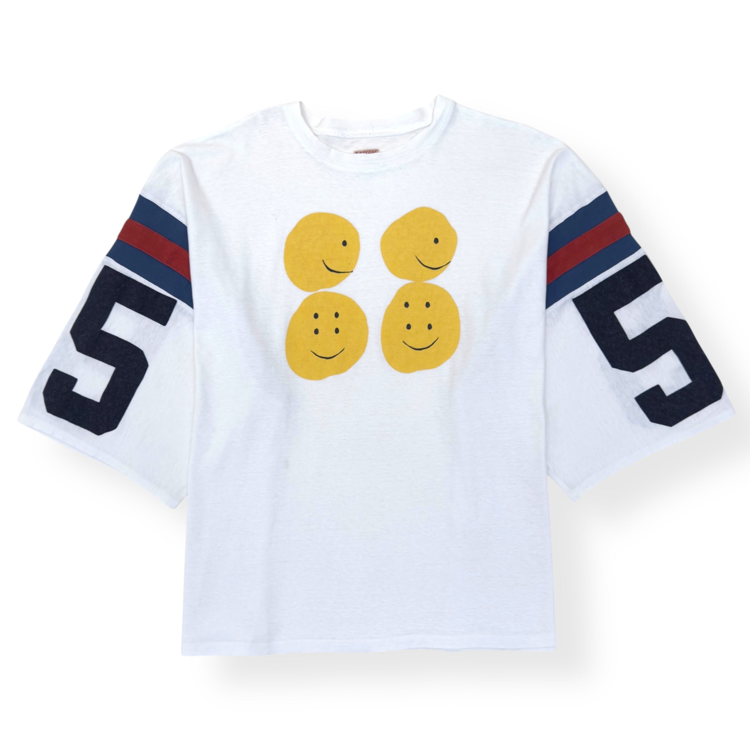 KAPITAL RAINBOWY 55 FOOTBALL HUGE T-SHIRT WHITE  3 / M