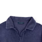 THOM SWEENEY TERRY COTTON POLO SHIRT NAVY M