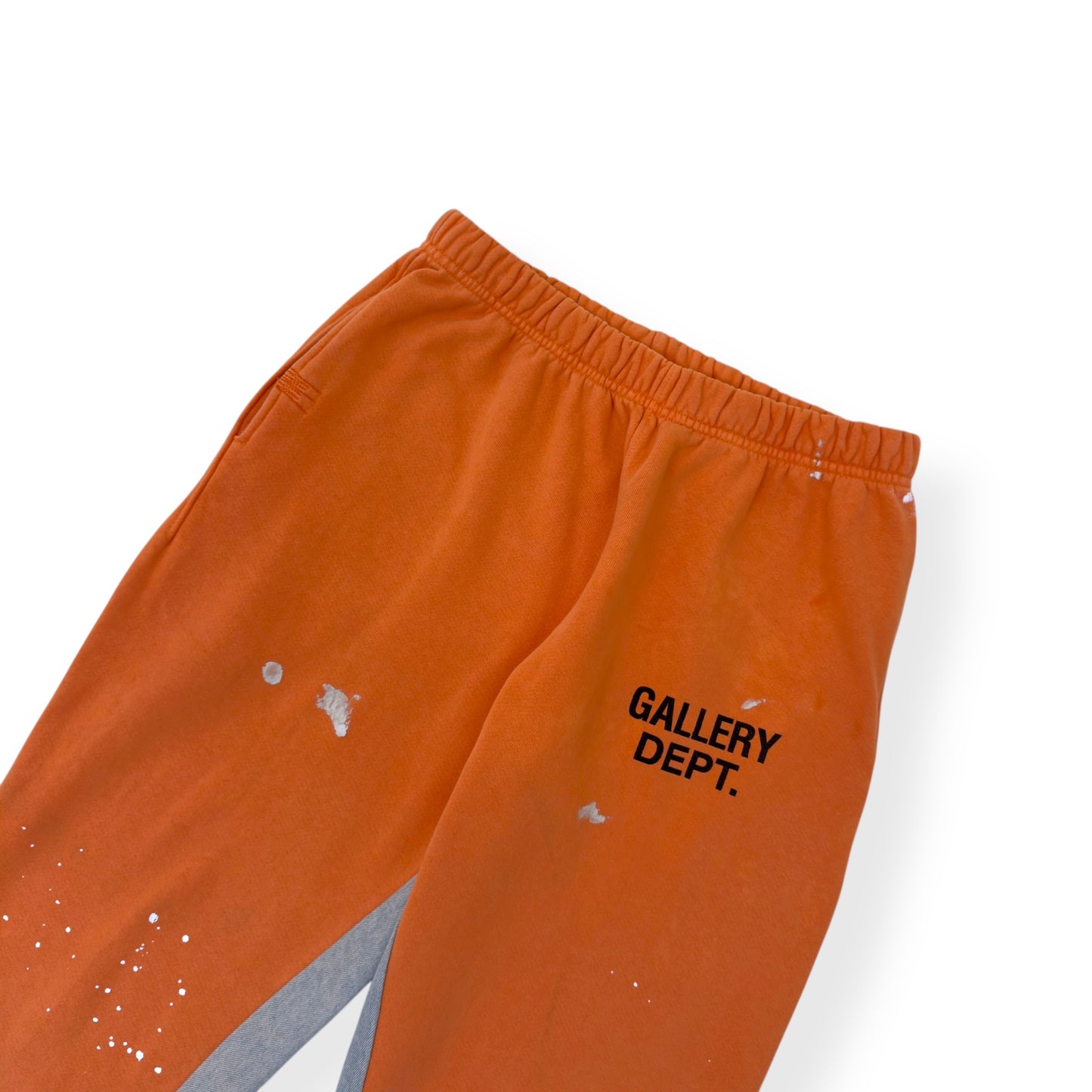 GALLERY DEPT. PAINTED FLARE SWEATPANTS ORANGE / GREY / NAVY L