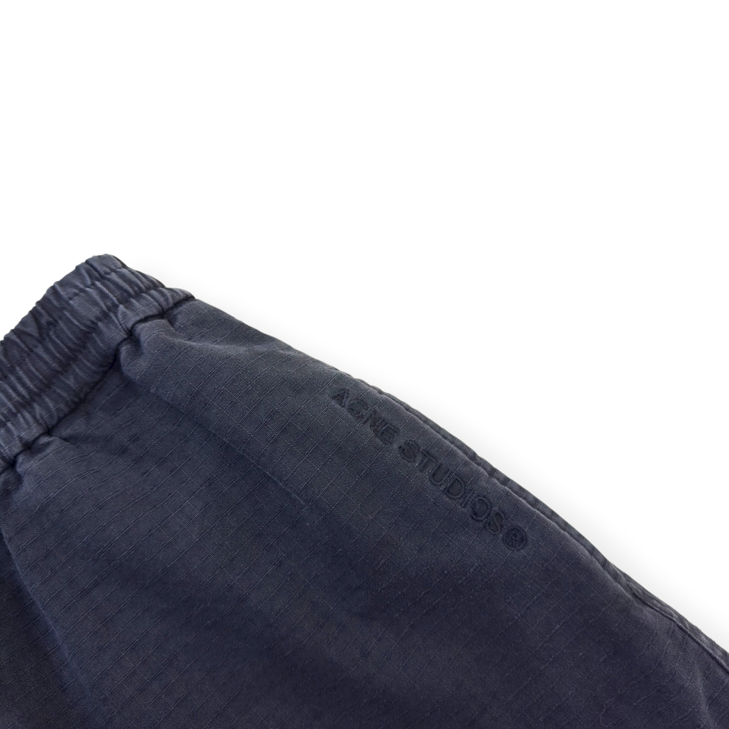 ACNE STUDIOS STRAIGHT LEG CARGO TROUSERS GREY 50 / L