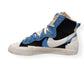 NIKE X SACAI BLAZER MID TOP SNEAKER UNIVERSITY BLUE UK8.5