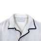 PRADA TERRY COTTON BOWLING SHIRT WHITE L