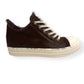 RICK OWENS PONY HAIR LOW TOP SNEAKER BROWN 41.5 / UK7.5