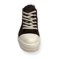RICK OWENS PONY HAIR LOW TOP SNEAKER BROWN 41.5 / UK7.5