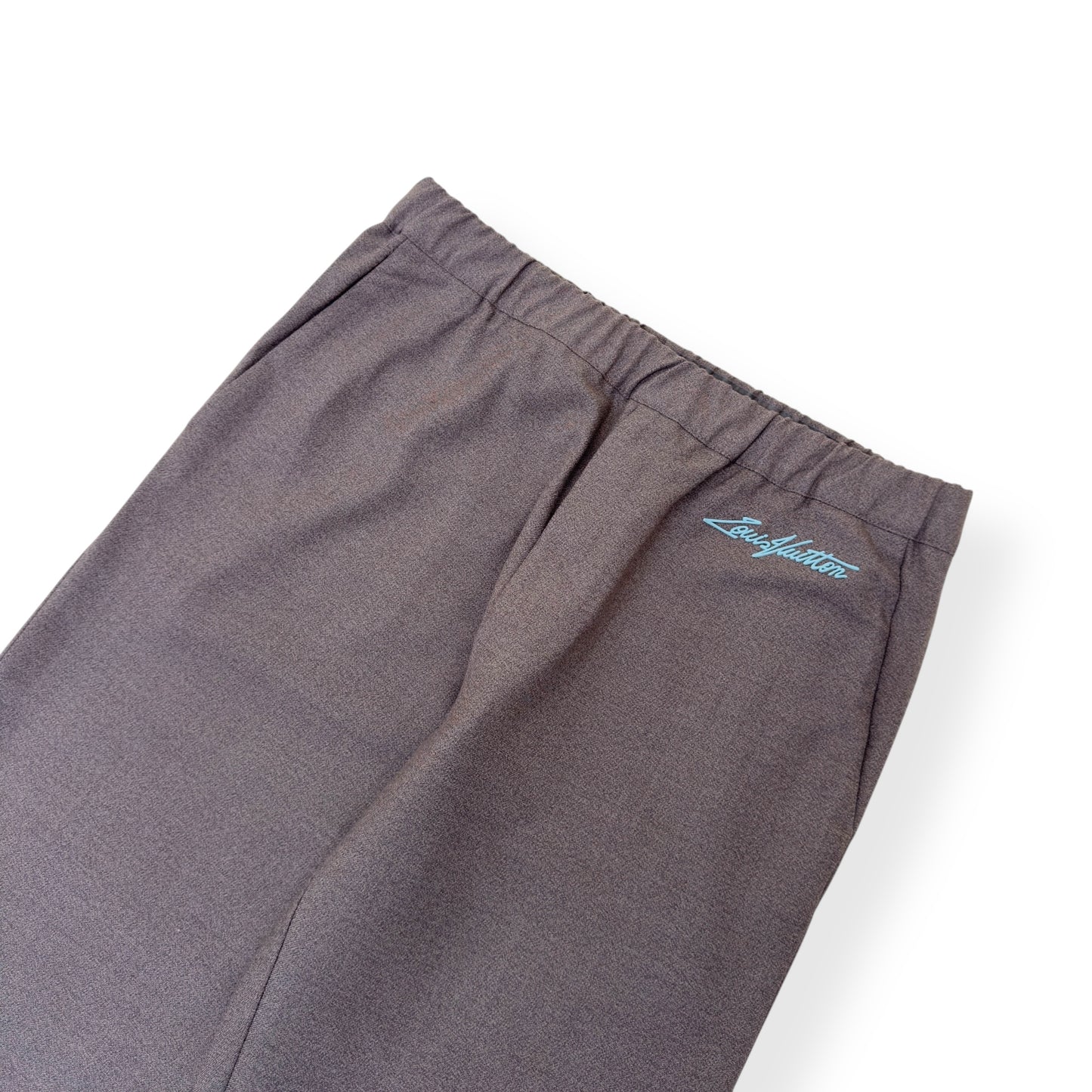 LOUIS VUITTON WOOL STRAIGHT LEG TROUSERS BEIGE 42 / M