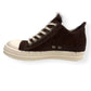 RICK OWENS PONY HAIR LOW TOP SNEAKER BROWN 41.5 / UK7.5