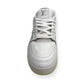 LOUIS VUITTON LEATHER LV TRAINER WHITE / GREY UK7