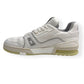 LOUIS VUITTON LEATHER LV TRAINER WHITE / GREY UK7