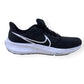 NIKE AIR ZOOM PEGASUS 39 RUNNING SHOE BLACK / WHITE UK10.5