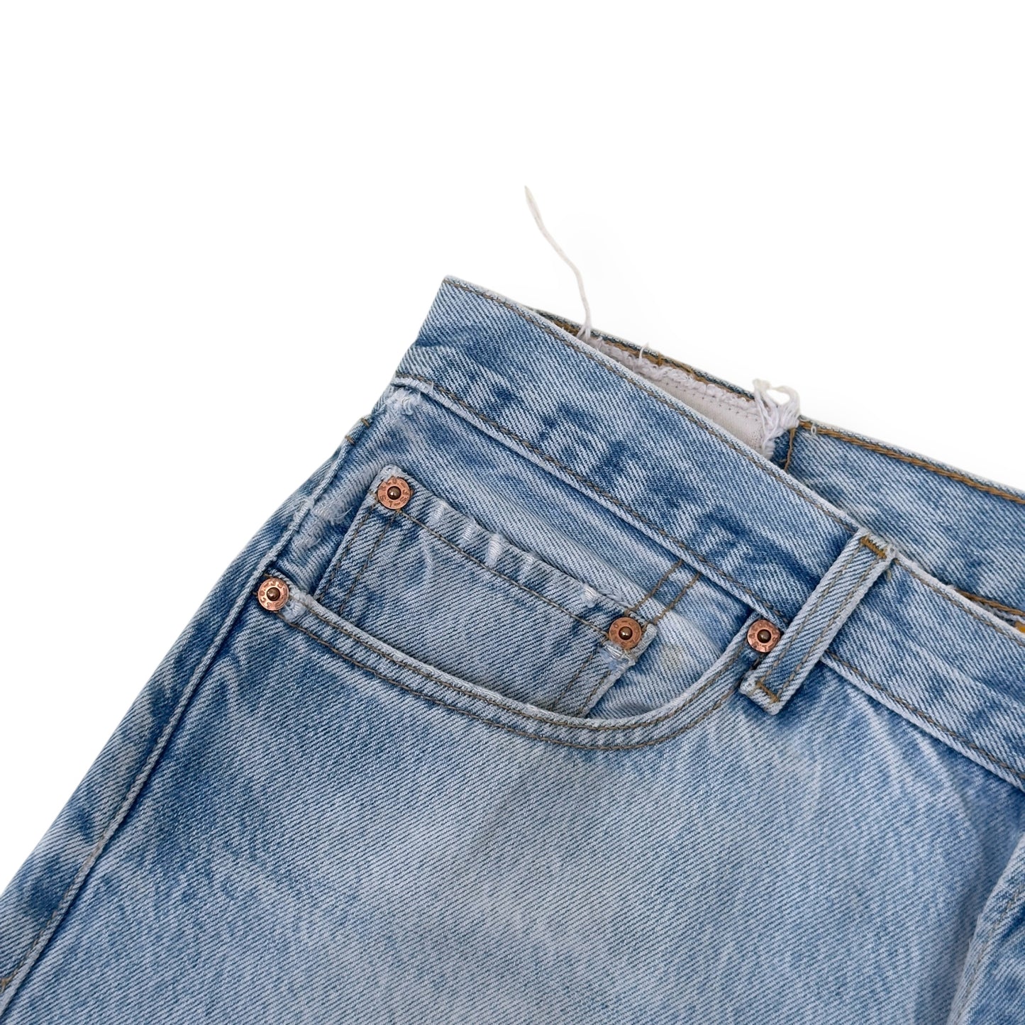 GALLERY DEPT. LA FLARE FADED-WASH FLARED DENIM JEANS BLUE W33”