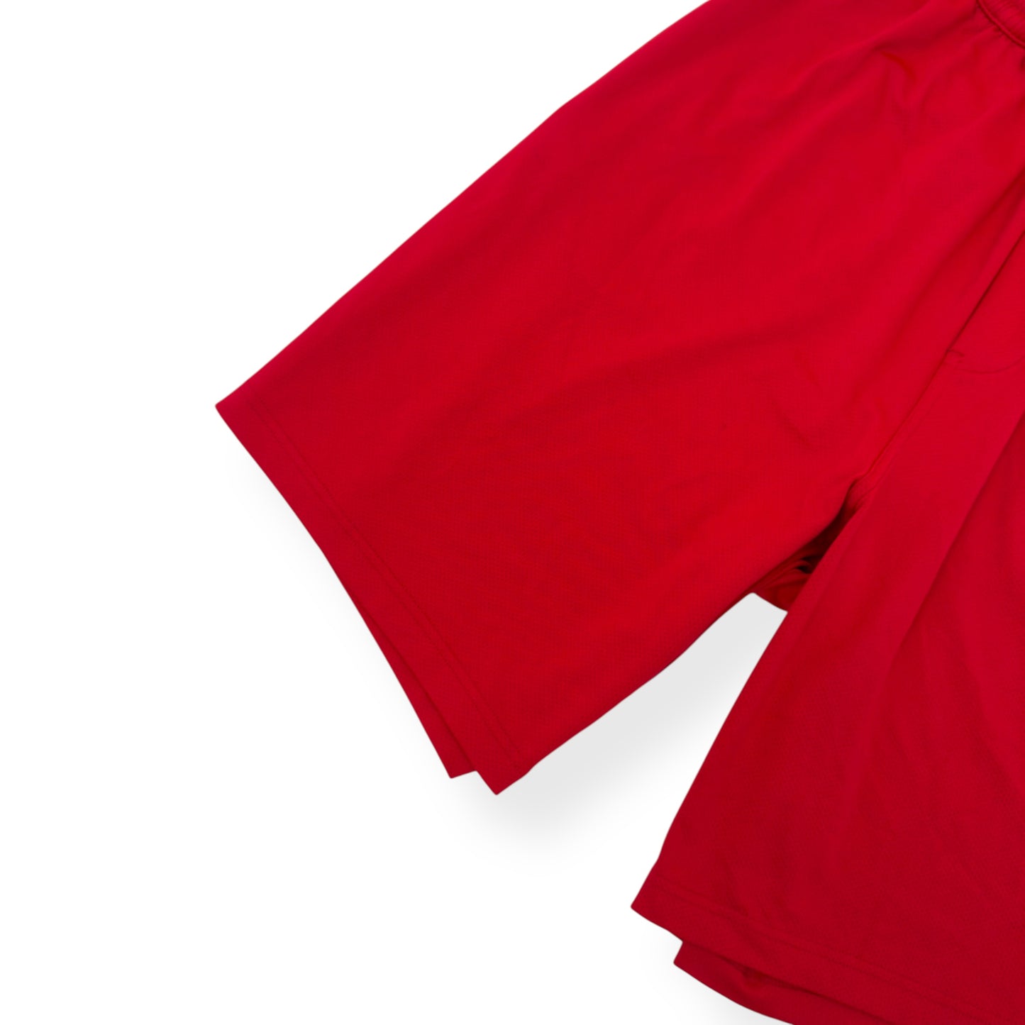 BALENCIAGA TECHNICAL-MESH JERSEY SWIM SHORTS RED / BLACK M