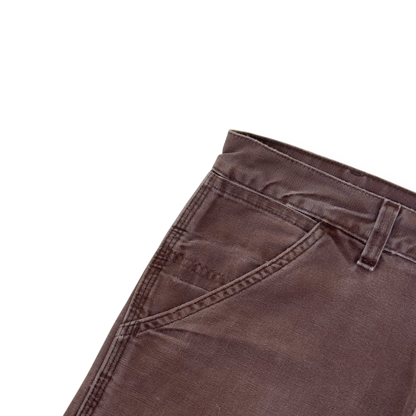 JEANIUS BAR ATELIER PAINT SPLATTER CARGO TROUSERS BROWN W34”