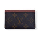 LOUIS VUITTON MONOGRAM CARD HOLDER BROWN