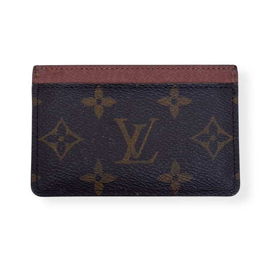 LOUIS VUITTON MONOGRAM CARD HOLDER BROWN