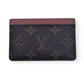 LOUIS VUITTON MONOGRAM CARD HOLDER BROWN