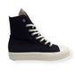 RICK OWENS DRKSHDW HIGH TOP SNEAKER BLACK / WHITE 42 / UK8