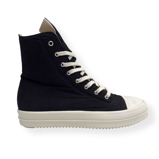RICK OWENS DRKSHDW HIGH TOP SNEAKER BLACK / WHITE 42 / UK8