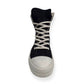 RICK OWENS DRKSHDW HIGH TOP SNEAKER BLACK / WHITE 42 / UK8