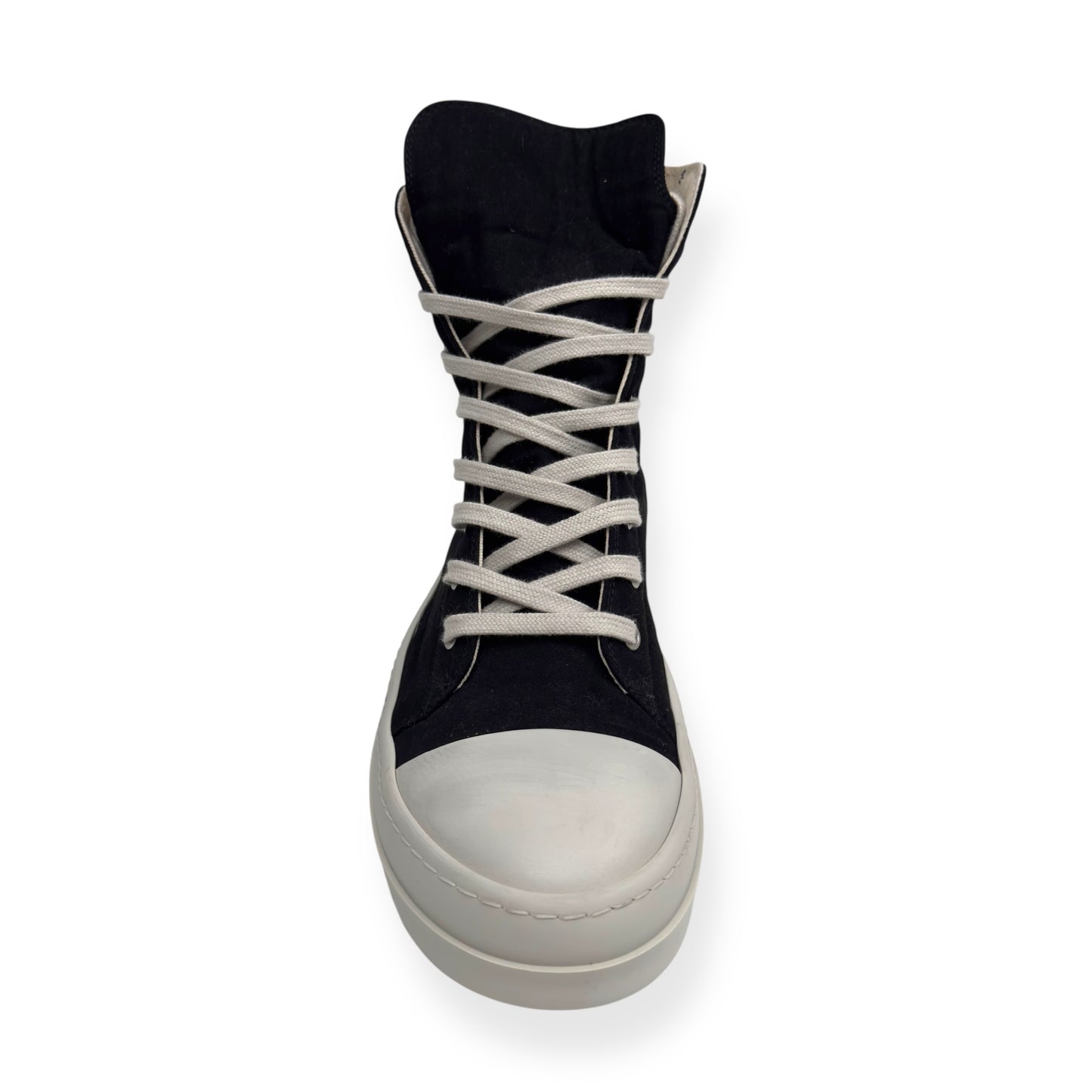 RICK OWENS DRKSHDW HIGH TOP SNEAKER BLACK / WHITE 42 / UK8