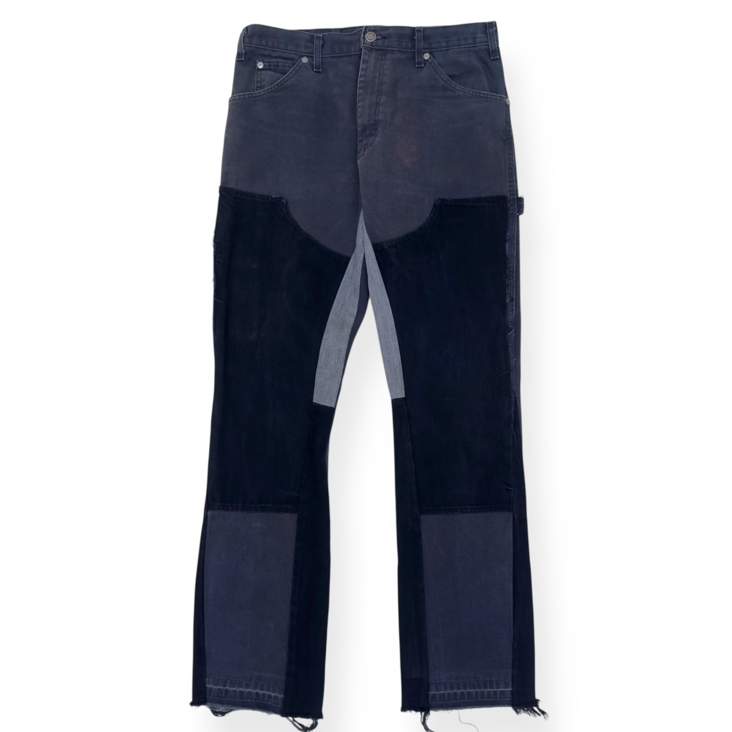 JEANIUS BAR ATELIER CARGO TROUSERS BLACK W32”