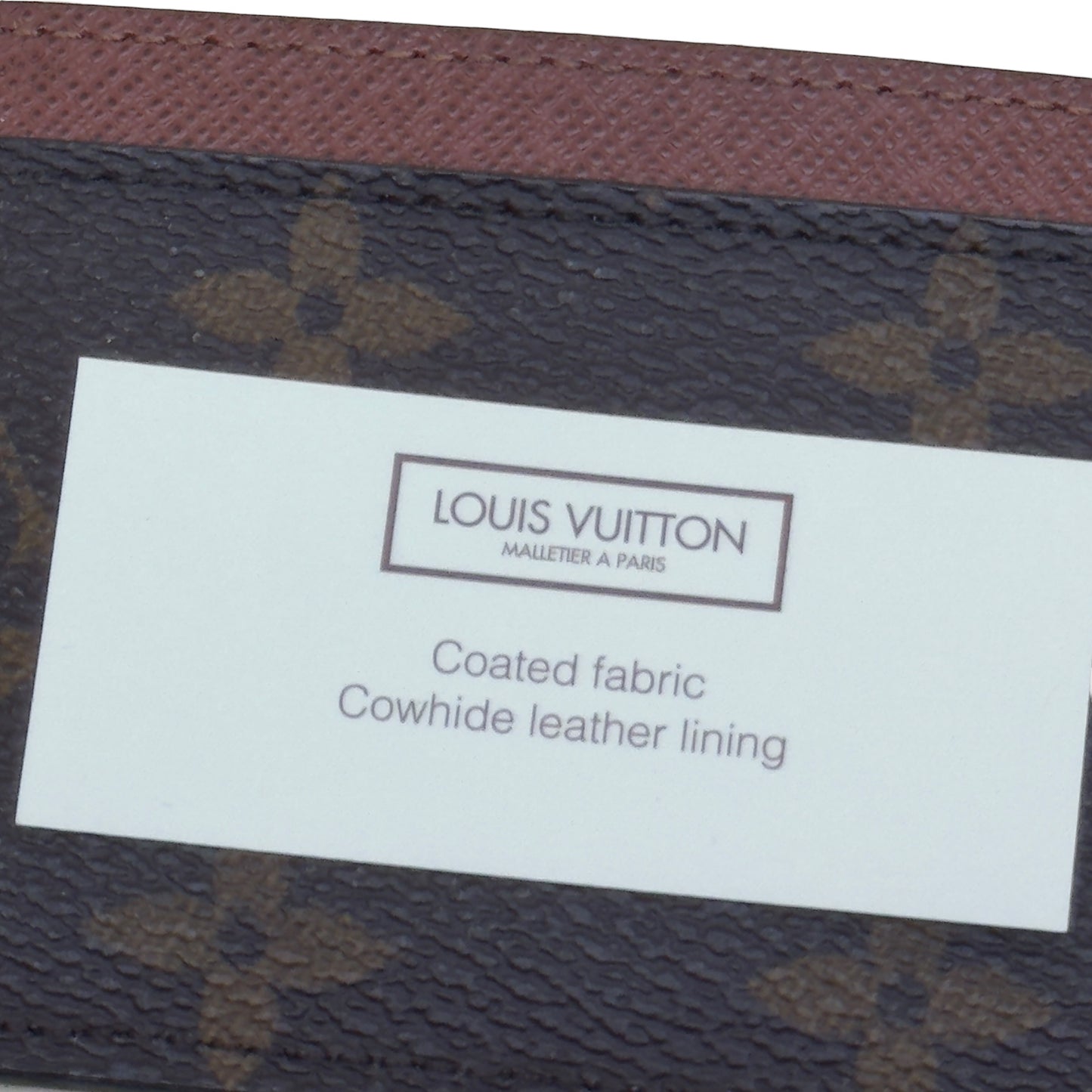 LOUIS VUITTON MONOGRAM CARD HOLDER BROWN