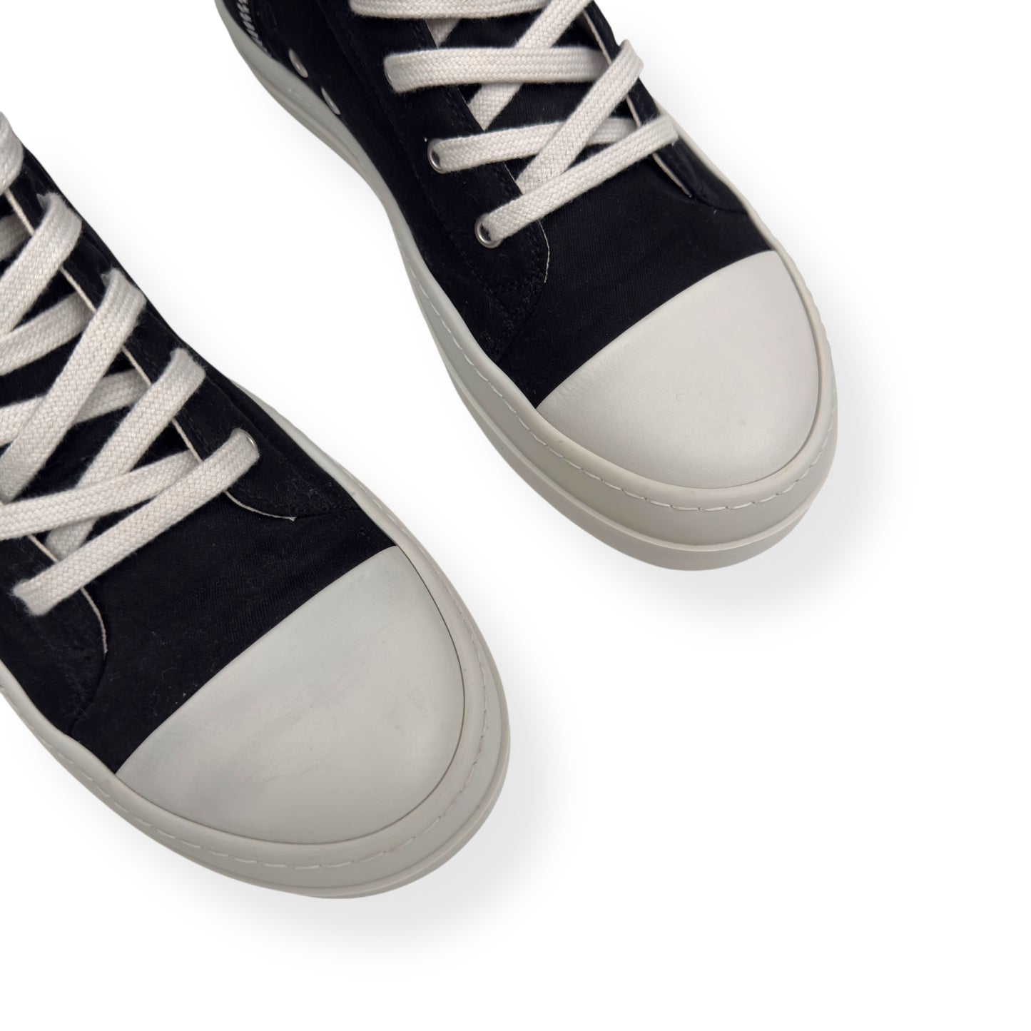 RICK OWENS DRKSHDW HIGH TOP SNEAKER BLACK / WHITE 42 / UK8