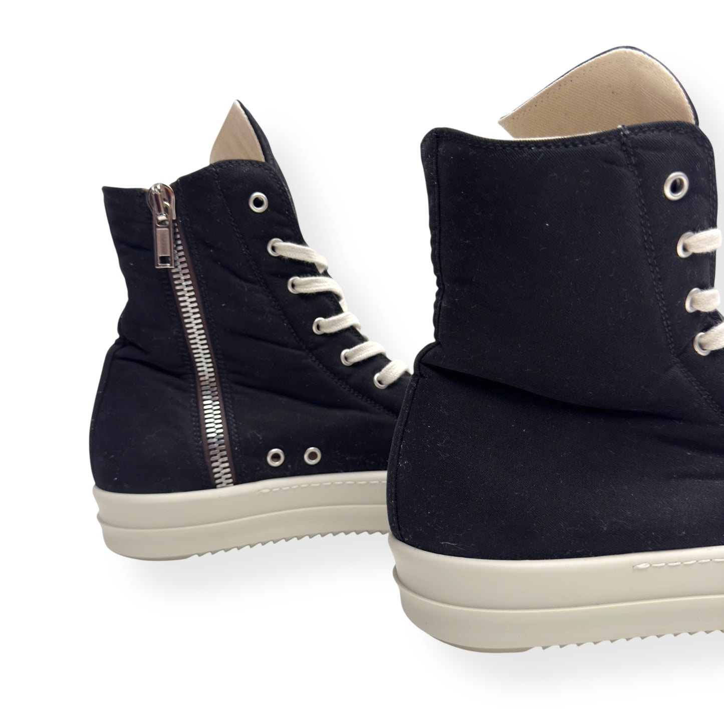 RICK OWENS DRKSHDW HIGH TOP SNEAKER BLACK / WHITE 42 / UK8