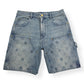 LOUIS VUITTON DENIM CARPENTER SHORTS BLUE W32”