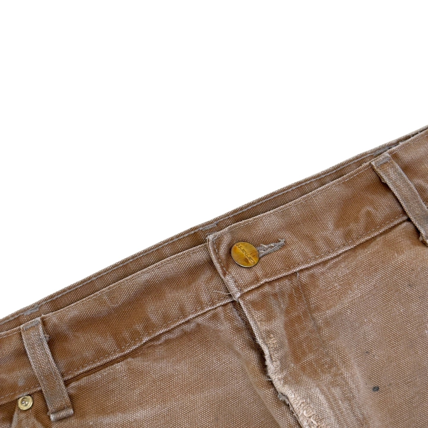 JEANIUS BAR ATELIER PAINT SPLATTER CARGO TROUSERS BEIGE W32”