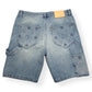 LOUIS VUITTON DENIM CARPENTER SHORTS BLUE W32”