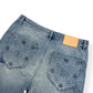 LOUIS VUITTON DENIM CARPENTER SHORTS BLUE W32”