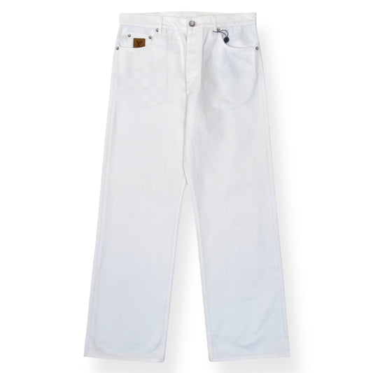 LOUIS VUITTON SKATE FIT DENIM JEANS LUXURY WHITE W36”