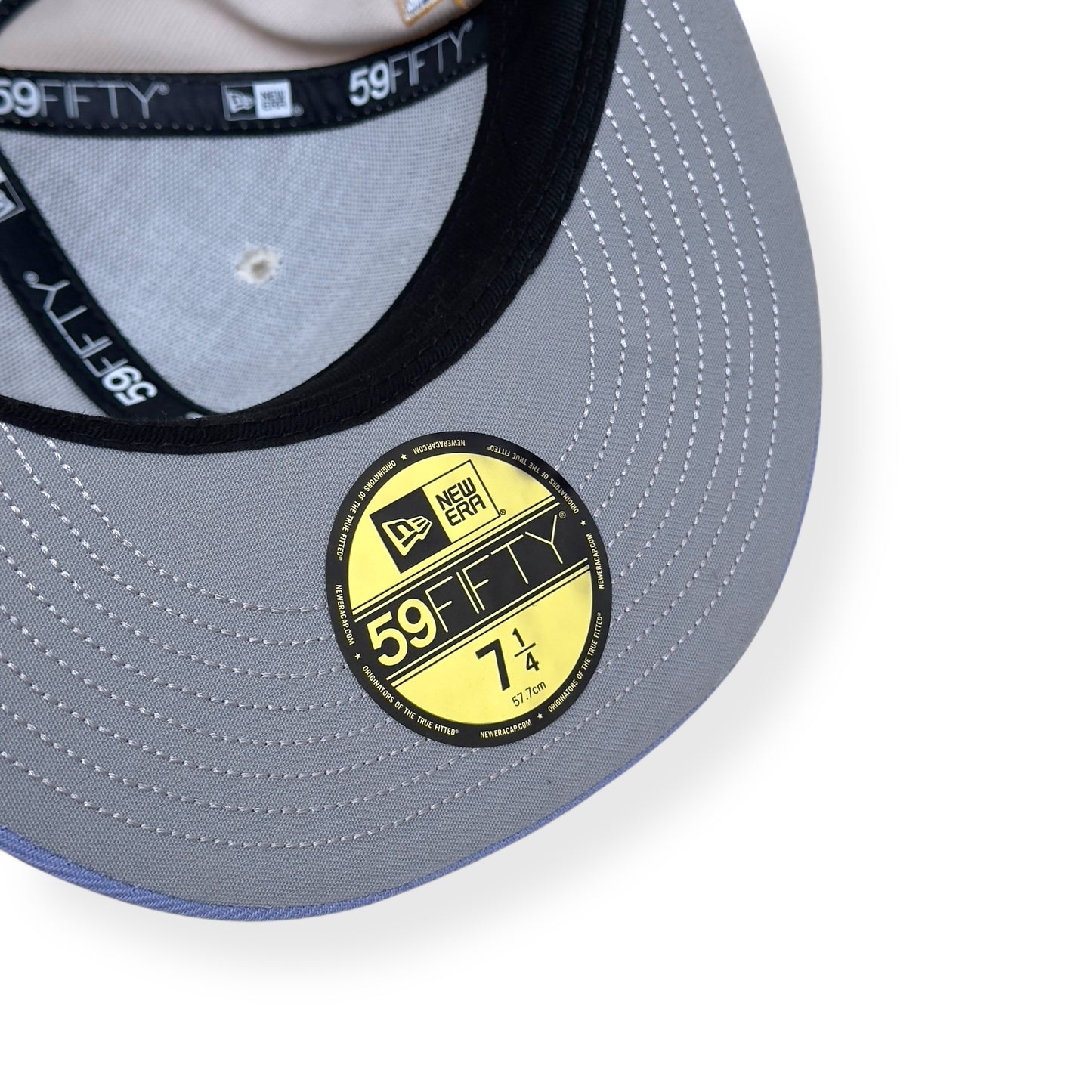 SUPREME CHAMPIONSHIP BOX LOGO NEW ERA FLAT CAP GREY / PURPLE