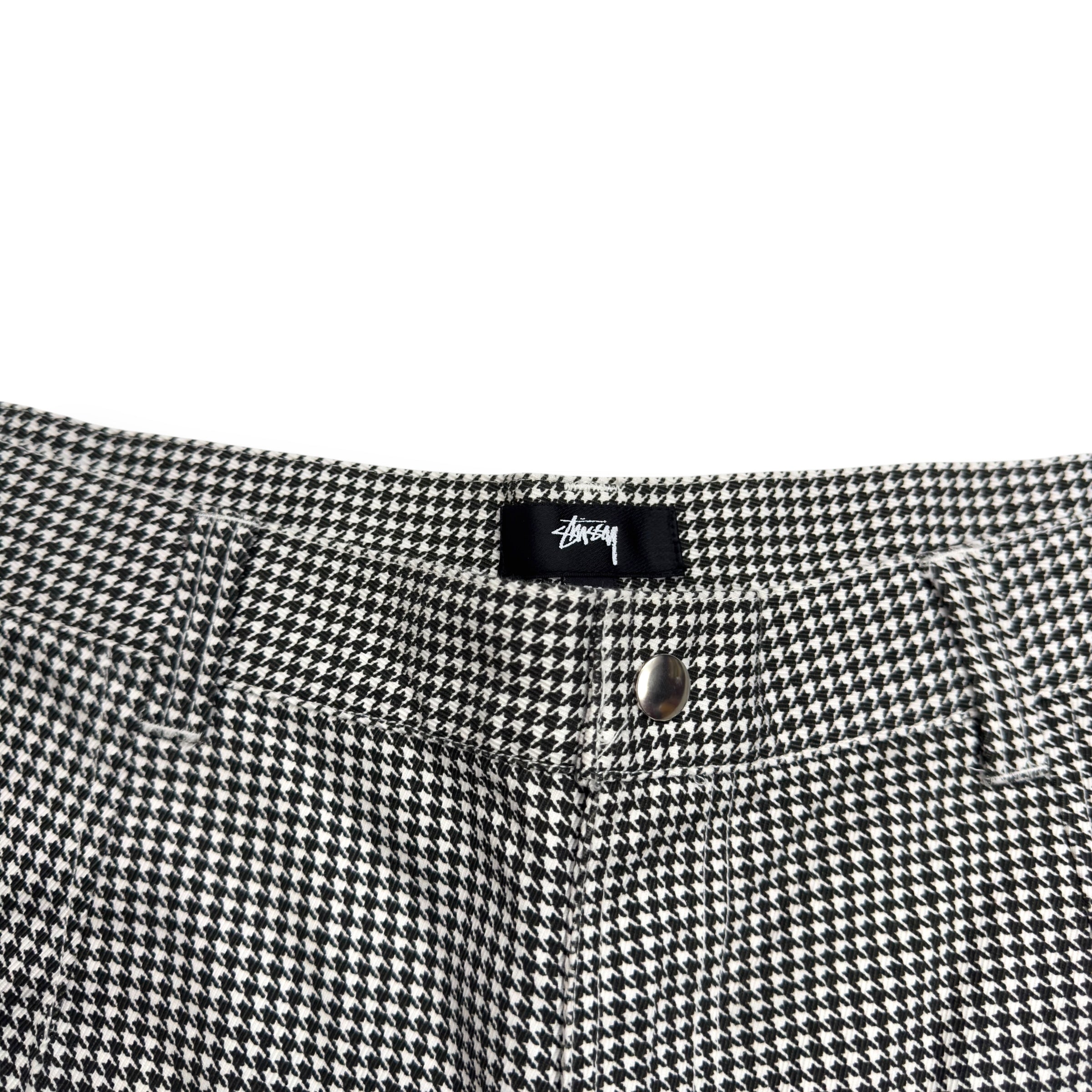 STÜSSY WORKGEAR SHORTS ‘HOUNDSTOOTH’ W32”