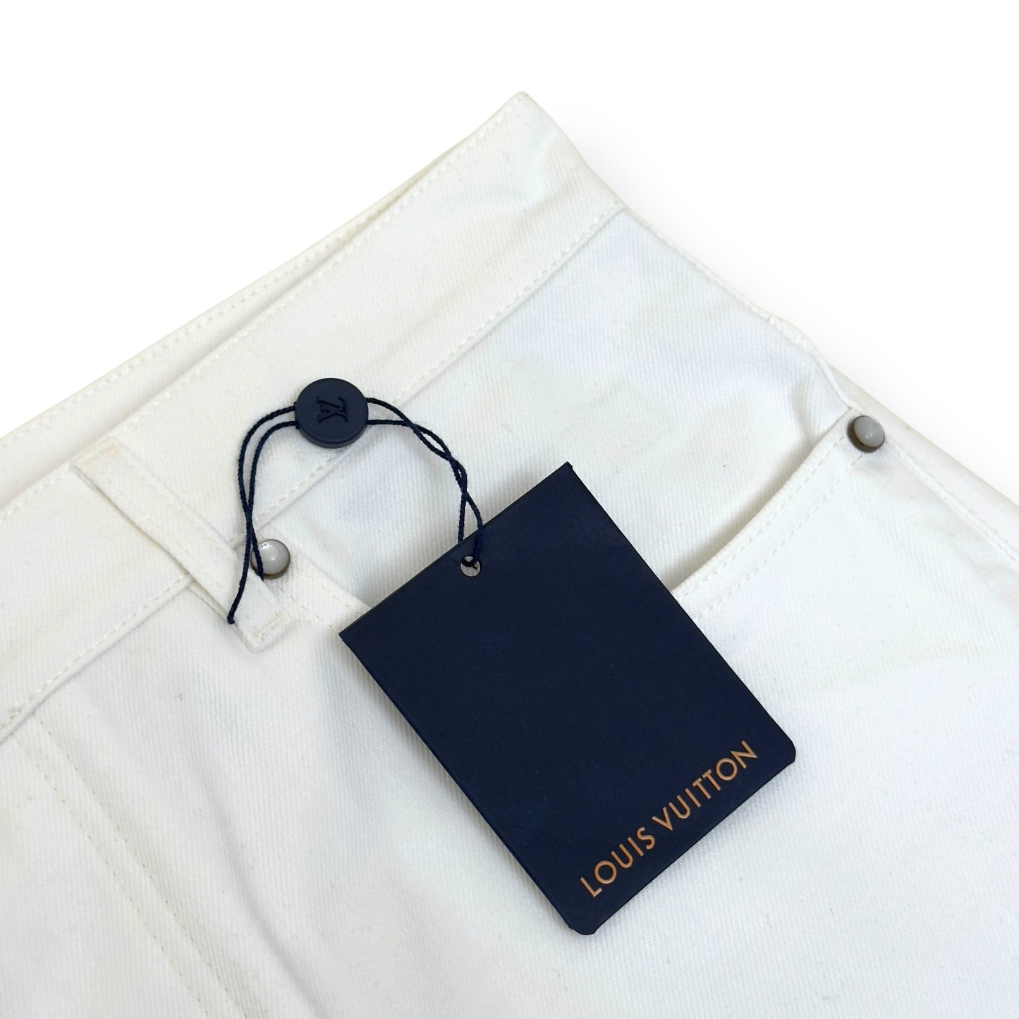 LOUIS VUITTON SKATE FIT DENIM JEANS LUXURY WHITE W36”