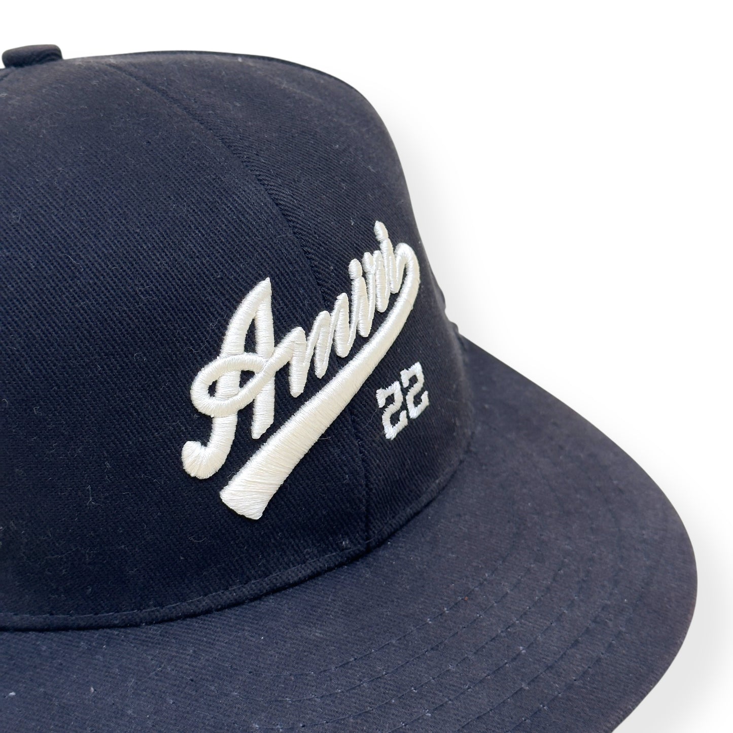 AMIRI LOGO 22 BASEBALL CAP BLACK / WHITE S